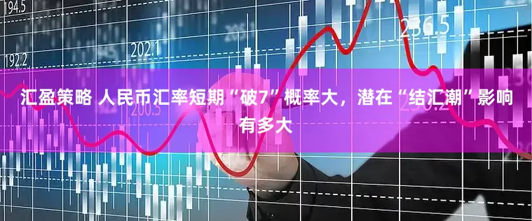 汇盈策略 人民币汇率短期“破7”概率大，潜在“结汇潮”影响有多大