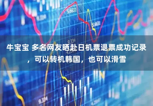 牛宝宝 多名网友晒赴日机票退票成功记录，可以转机韩国，也可以滑雪