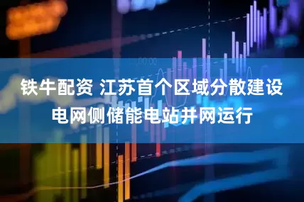 铁牛配资 江苏首个区域分散建设电网侧储能电站并网运行